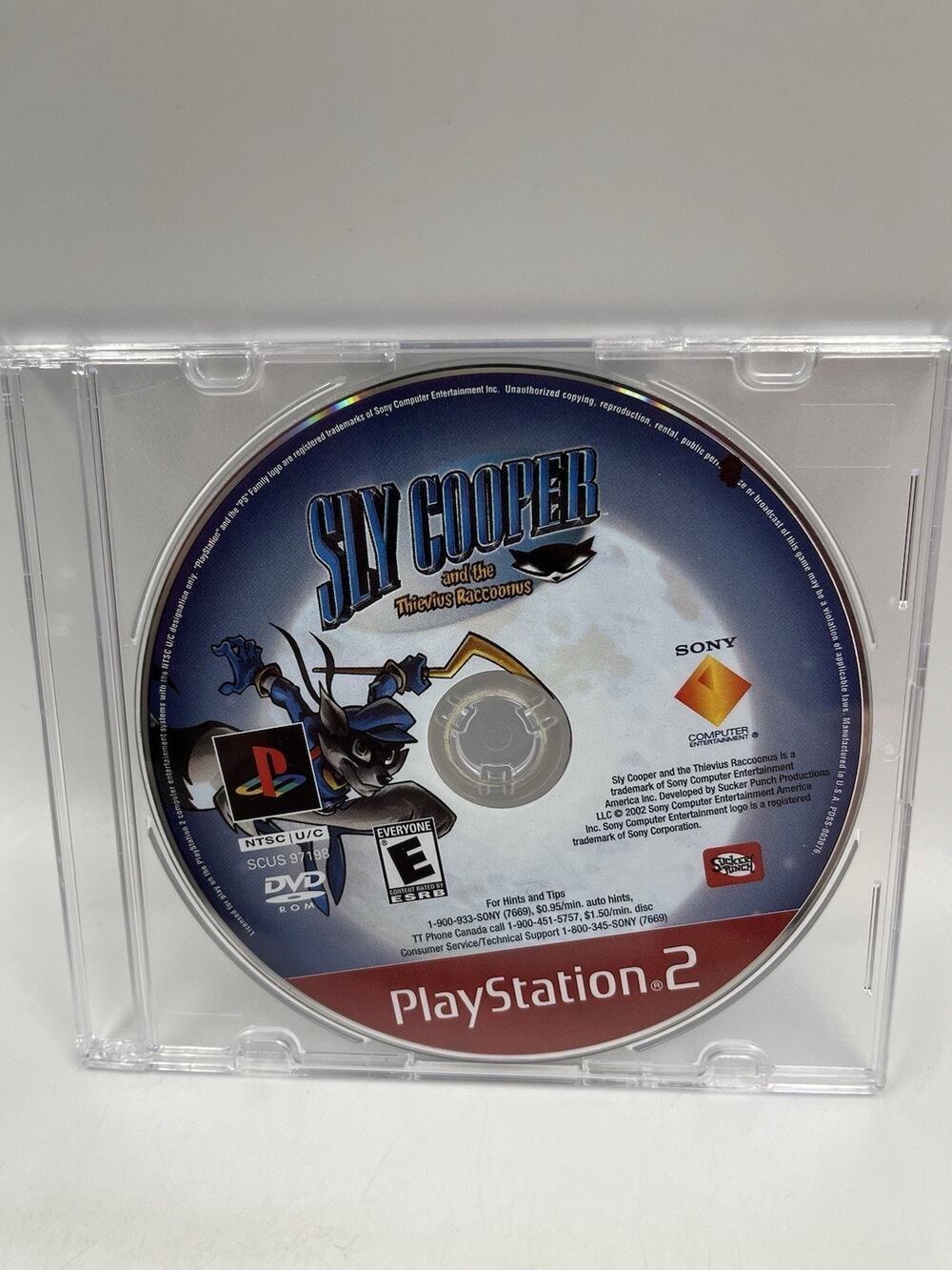 Sly Cooper and The Thievius Raccoonus PS2 PlayStation 2 Disc Only Tested Working